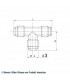 T-Stück 3/4"SAE WIGAM T2-12