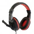 Gaming Music Headset Stereo-Kopfhörer Wired Computer-Kopfhörer mit Mikrofon Rot
