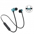 Magnetischer drahtloser Blautooth 4.2 In-Ear-Stereo-Kopfhoerer-Sportkopfhoerer mit Mic-Blau