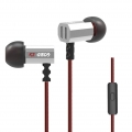 Super Bass Kopfhörer Kabelgebundene Ohrhörer Sport Ohrhörer mit Mikrofon für  Phone Farbe Silber mit Mic