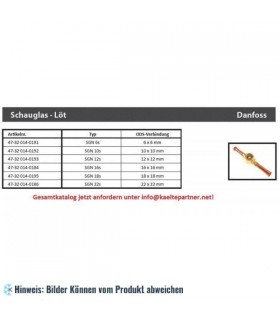 More about Schauglas Danfoss SGN 12s, 12 mm ODF, Lötanschlüsse
