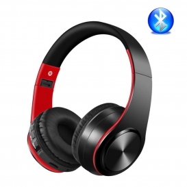 More about Headsets Bluetooth 5.0 Stereo Gaming Headset Geräuschunterdrückung Faltbare MIC-Kopfhörer Kopfhörer Weiche Ohrmuscheln Rot+schwa