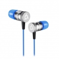 Klim Fusion High Quality Audio In-Ear Headphones with Memory Foam Blue