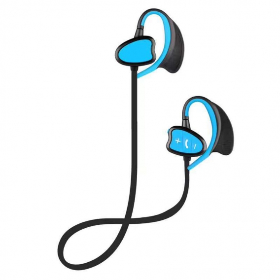 IPX8 Wasserdichte Bluetooth-Kopfhörer CSR Wireless Stereo Headset mit Mikrofon Bass Sport Lauf Kopfhörer[Blau]