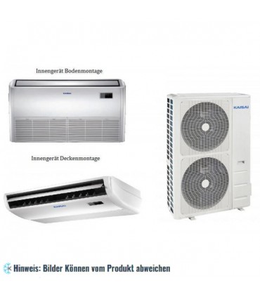 Decken-Boden Klimaanlage Set KAISAI, R32, KUE-48HRF32 (Innengerät + Außengerät), A ++, 14,2/16,1 kW