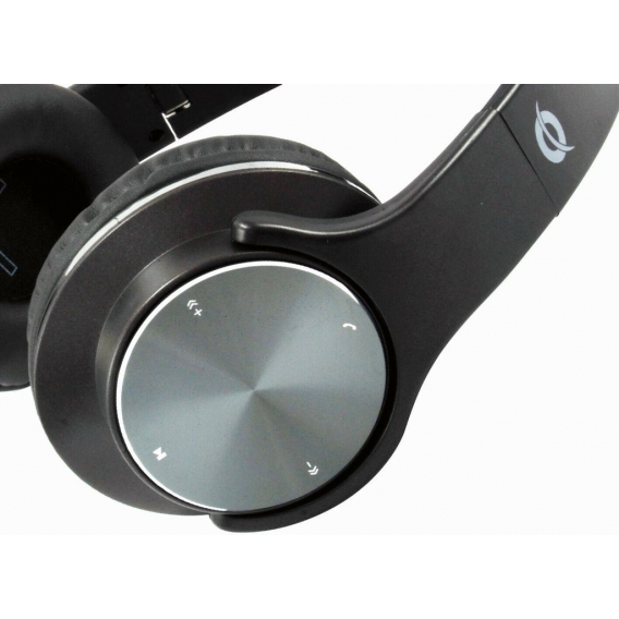 Conceptronic Kabelloses Over Ear Bluetooth Headset Lautsprecherfunktion Schwarz