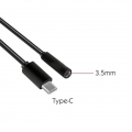 USB 3.1 Typ-C Headset Klinke SCHWARZ Buchse Kopfhörer Adapter Kabel für Xiaomi Mi Mix 2S