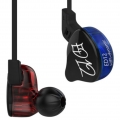 KZ ED12 HiFi-Musik-In-Ear-Kopfh?rer mit Mikrofonblau und Rot