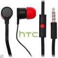 HTC - RC-E295 - Stereo Headset - Flat Cable - 3,5mm Anschluss ＞ Schwarz/Rot