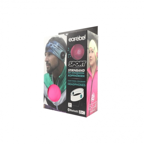 earebel Stirnband Sport Performance Bella mit Bluetooth Kopfhörern pink