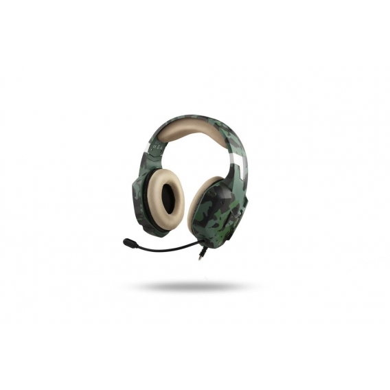 DUTCH ORIGINALS Grünes Camouflage Gaming-Headset mit Mikrofon und Kabel, Verstellbare Kopfhörer für PS4, Xbox One, Nintendo Swit