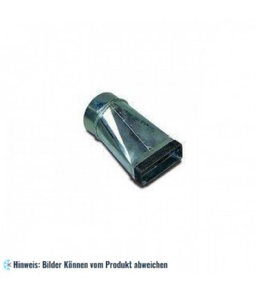 Flachkanal asymmetrischer Übergang NW100x100mm Wohnraumlüftung Flachkanäle