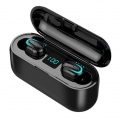Q32-1 TWS Wireless Bluetooth 5.0 In-Ear-Ohrhörer-Ohrhörer mit digitaler Ladebox-(Schwarz)