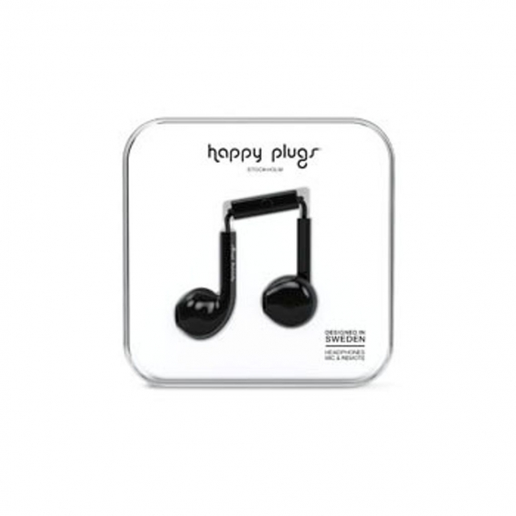 Happy Plugs Earbud Plus, Verkabelt, im Ohr, Binaural, Im Ohr, 20 - 20000 Hz, Schwarz