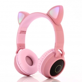 More about Kinderkopfhörer Bluetooth, Mädchen Katzenohr Kopfhörer Over-Ear mit LED-licht Faltbare Stereo Kopfhörer Kabellose, Kopfhörer Hea