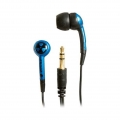 ifrogz Earpollution Plugz, im Ohr, 30 - 20000 Hz, 98 dB, verkabelt, 1 m, Blau