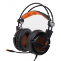 A6 7.1 Surround-Sound-Stereo-Over-Ear-USB-Gaming-Headset Für PC Orange Farbe Orange
