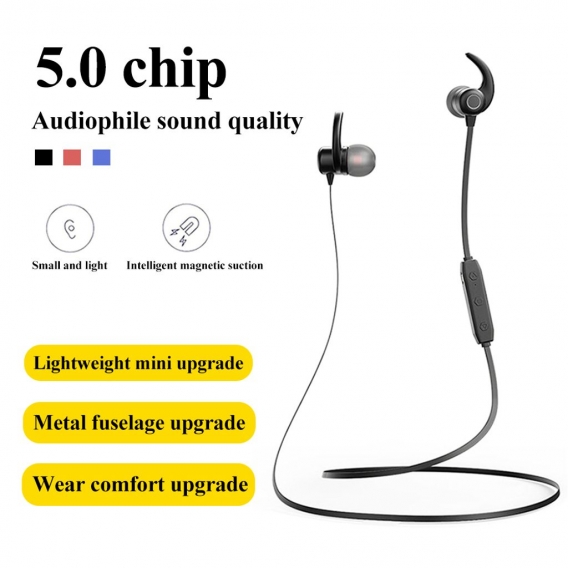 Sportlauf Wireless Bluetooth In-Ear Magnetic HD Stereo Nackenbügel Kopfhörer