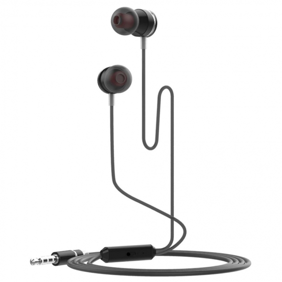 Hoco Drumbeat M19 Stereo Kopfhörer 3.5 mm Klinke In Ear Headset Mikrofon Leicht Kabelgebunden, Schwarz