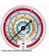 Ersatz Manometer 63mm, Hochdruck, Bar/°C, R134a, R404A, R407C, R22, R507A