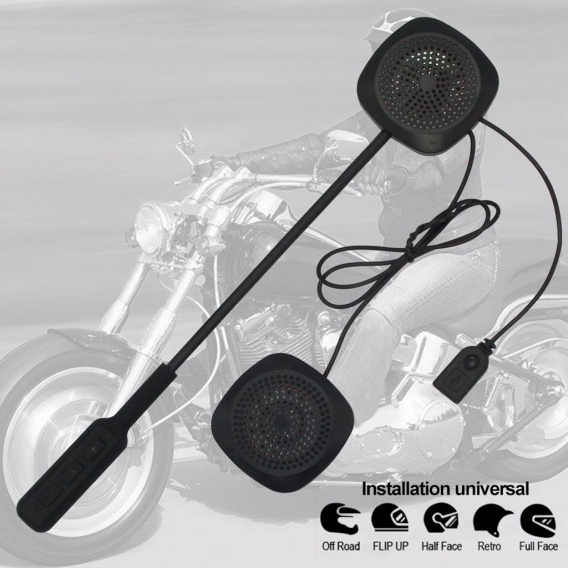 Drahtlose Bluetooth Kopfh?rer Hochwertige Motorrad Intercom Helm Musik Headset Freisprecheinrichtung mit HD Mikrofon Inline-Steu