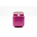 Apple AirPods 2. Generation mit kabellosem Ladecase wireless Custom Pink Glitter