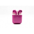 Apple AirPods 2. Generation mit kabellosem Ladecase wireless Custom Pink Glitter