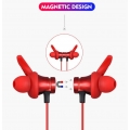 Bluetooth Earphones Wireless Headphones Magnetic Attraction Waterproof Sport Handsfree Headset with Mic Support TF card (schwarz