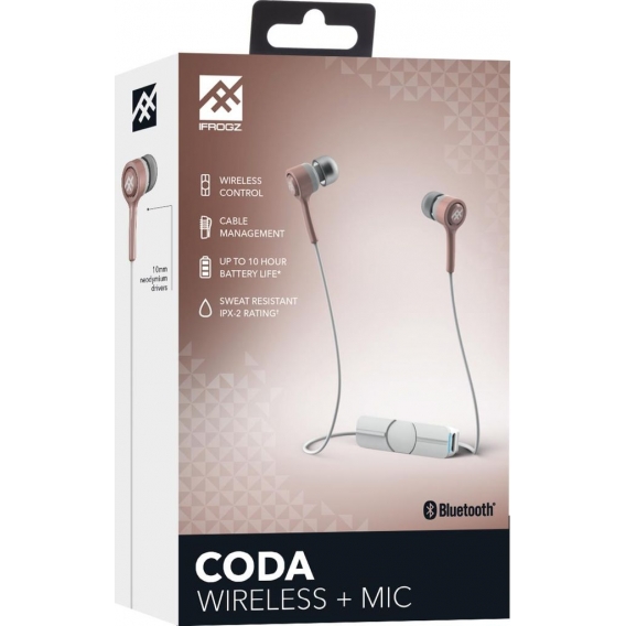 IFROGZ Audio - Coda Wireless Earbuds – Bluetooth Kopfhörer | Roségold