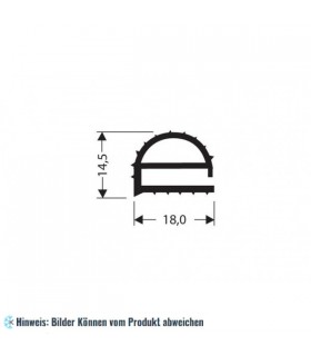 More about Flachprofil PVC grau 1 m (14,5x18)