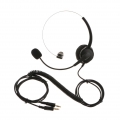 FSK / DTMF Call Center Headset Overhead Kopfhörer mit Störschallunterdrückung Mikrofon