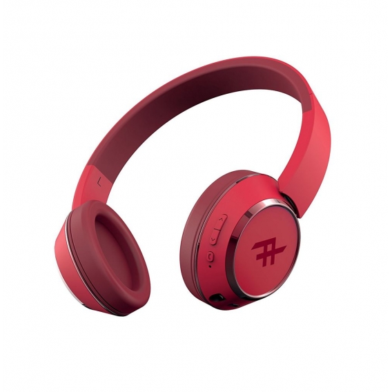 iFrogz Audio Coda Kabellose On-Ear-Kopfhörer Headset mit Mikrofon | Rot