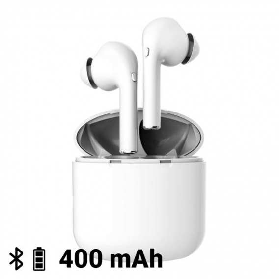 Bluetooth Kopfhörer mit Mikrofon KSIX True Buds 60-400 mAh Weiß