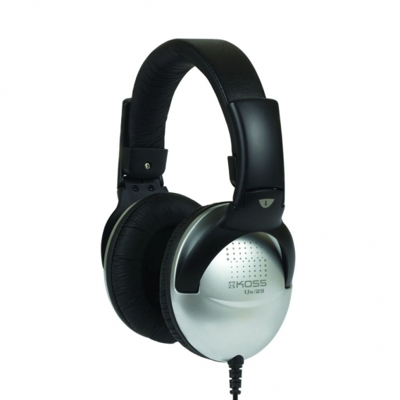 Koss Headphones UR20 Headband/On-Ear, 3.5mm (1/8 Zoll), Schwarz/Silber, Noice Cancelling,