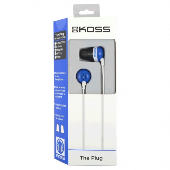 Koss The Plug The Plug - In-Ear-Kopfhörer, blau