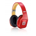 Noontec Kopfhörer Hammo Stereo Over-Ear-Kopfhörer MF3118 (R) mit Mikrofon und Funktionstaste rot