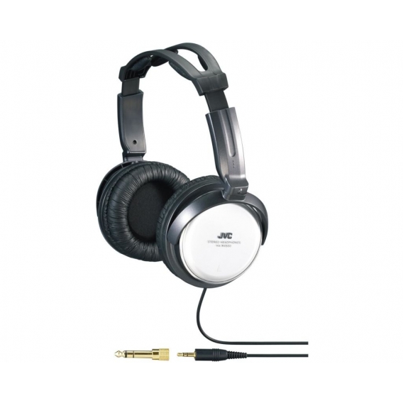 JVC Full Size Stereo Headphones, White, ohrumschließend, 4 cm, verkabelt, Weiß
