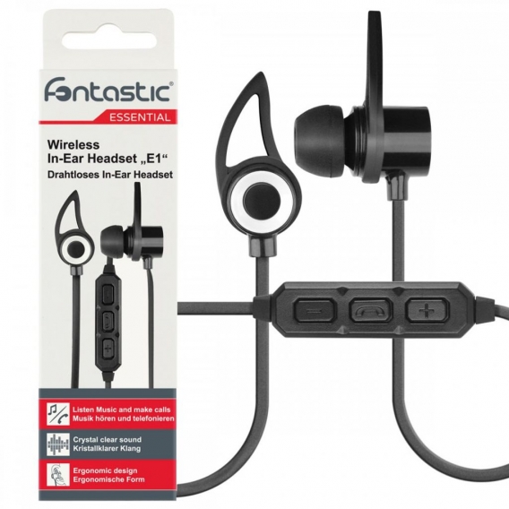 Fontastic Essential Drahtloses In-Ear Headset E1 schwarz BT Headset