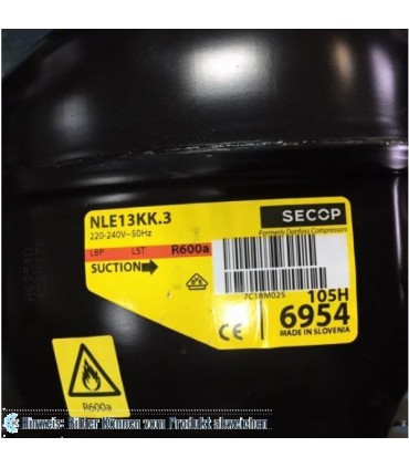 Kompressor Danfoss Secop NLE13KK.3, LBP - R600a, 220-240V, 50Hz, 105H6954 - nicht lieferbar, ersetzt durch Nachfolger