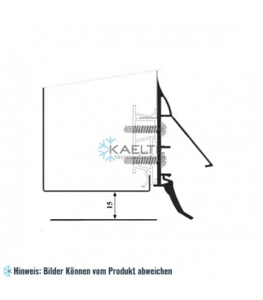 Gummidichtungsprofil schwarz 1,5 m