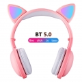 LED Katze Ohr Kopfh?rer RGB Farbe Bluetooth 5.0 Headsets Noise Cancelling Faltbare Erwachsene Kinder Kopfh?rer mit Mikrofon