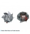Ventilator / Lüfter für Heißluftherd, 25 W, Welle 20 mm, Flügelrad 150 mm, Qu