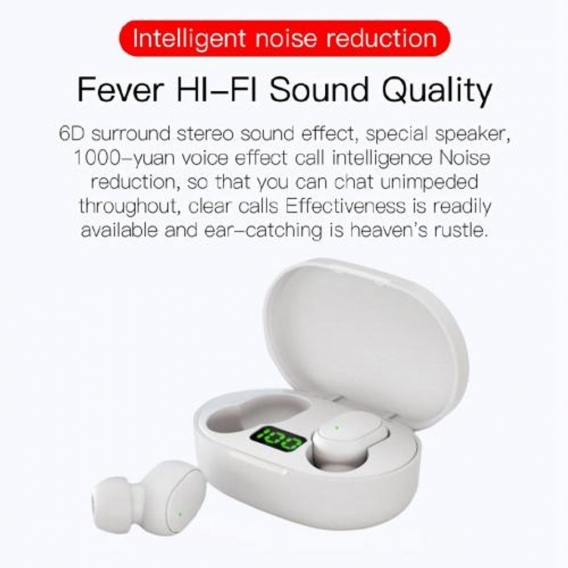 Kabellose Ohrhörer, eingebautes Mikrofon IPX4 Wasserdichte Bluetooth 5.0 Sportkopfhörer für unterwegs , Weiß Farbe Weiß