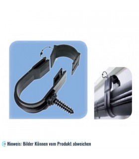 Kunststoff Rohrschelle Ø38 & Ø54 mm, direkte Befestigung (7 Stk.)