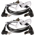 Retevis M001 Funkgerät Headset 2 Pin Kopfhörer Covert Akustische Rohr Ohrhörer Kompatibel mit Minland G15/G18 Motorola DP1400 CP