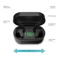 LAMAX True Wireless Headphones Taps1 mit genauer LED-Anzeige schwarz One Size