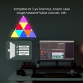 LED Panel, 9 RGB LED Dekolicht, Wandleuchte, Dimmbar, Sound Rhythm Light, Musik Sync, App-Steuerung, SIRI, Alexa und Google Assi