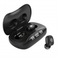 Bluetooth 5.0-Ohrhörer mit Geräuschunterdrückung für Laufsport-Training Farbe Schwarz