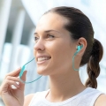 Defunc Basic Sport Bluetooth Ohrbügel-Kopfhörer mit Steuertasten – Türkisblau