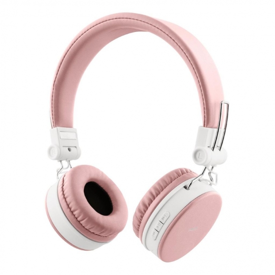 Bluetooth Kopfhörer faltbar bis zu 22Std Spielzeit AUX Kabel, Farbe:pink